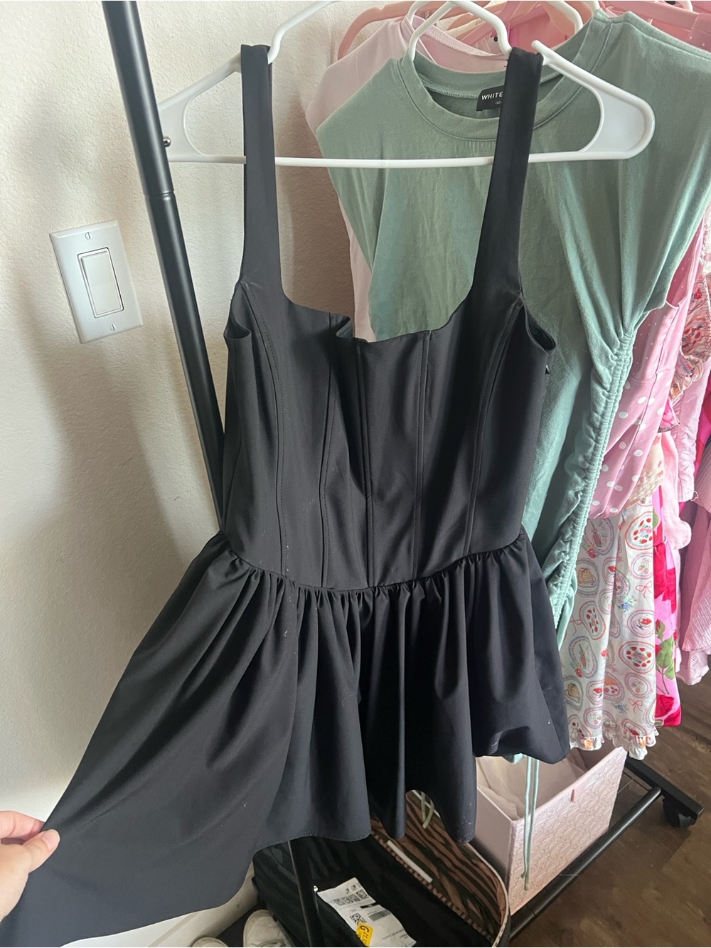 Zara Black Corset Mini Dress
